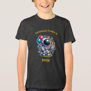 Rymdutforskare Astronaut Födelsedags T-Shirt Pojke