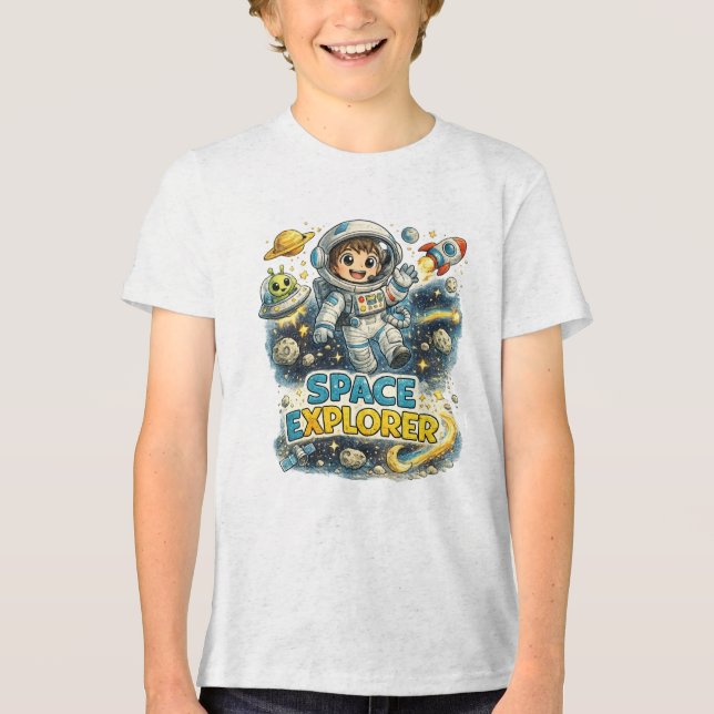 Rymdutforskare T Shirt (Framsida)