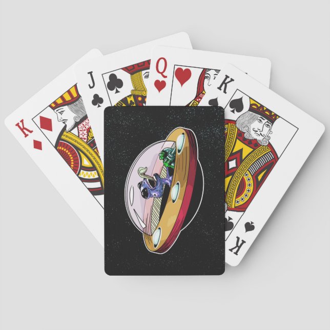 Rymdutjämnande styrning Måne Casinokort (Baksidan)