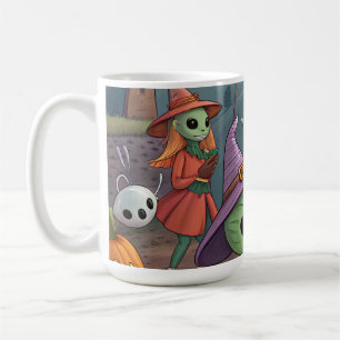 Rymdvarelser Firar Halloween På Jorden – Kosmiska  Kaffemugg