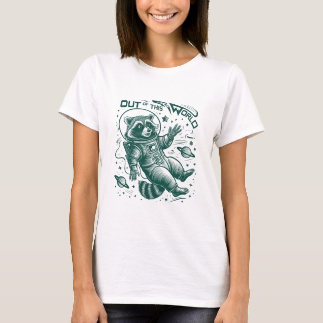 Rymdvaskraka Utanför Denna Värld T Shirt (Framsida)