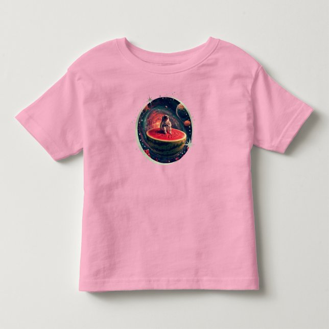 Rymdvattenmelonastronaut T Shirt (Framsida)