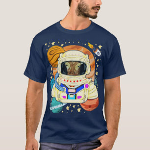rymdvetenskap giraffe animastronaut t shirt