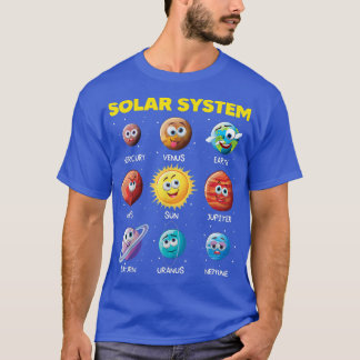 Rymdvetenskap i Cute Solar System Funny Planet Ans T Shirt