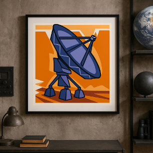 Rymdvetenskapligt observatorium för radioteleskop poster