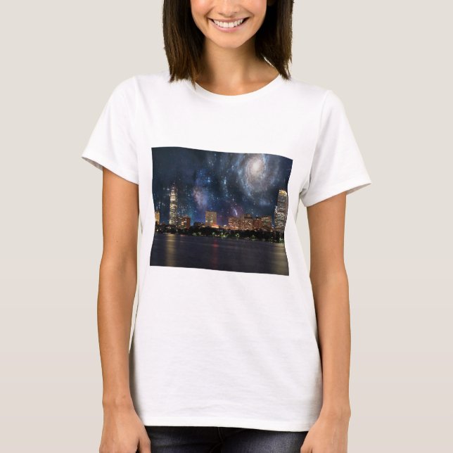 Rymlig Boston T Shirt (Framsida)
