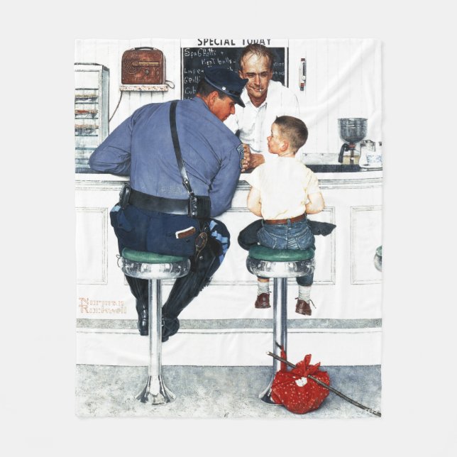 rymlig fleecefilt (Framsidan)