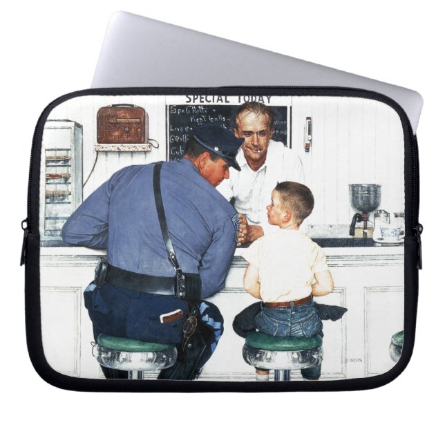 rymlig laptop fodral (Framsidan)