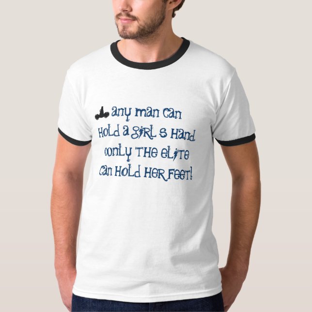 "Rymmer elit henne den Male Tee (Framsida)