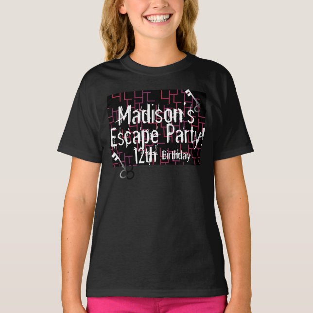Rymningskammarlabyrint Födelsedagsfest  T-Shirt (Framsida)