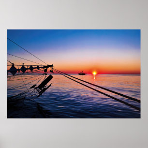 Rymningssolnedgång Poster