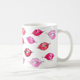 Rynka upp vattenfärg kaffemugg
