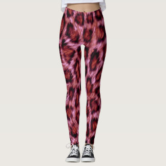 rynkig cheetah-utskrift leggings