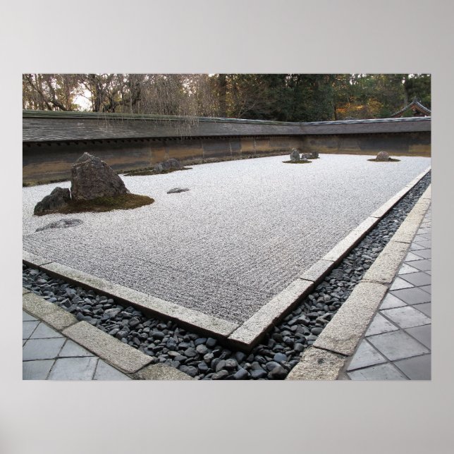 Ryoan-ji Zen Garden Poster (Framsidan)