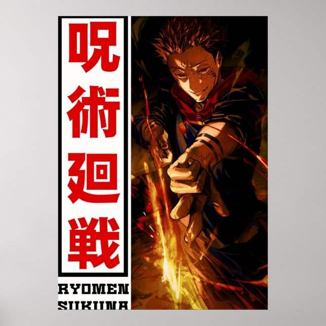 RYOMEN SUKUNA POST IV POSTER (Framsidan)