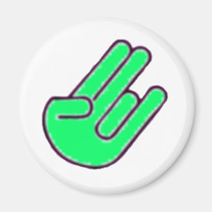 Rysaren räcker symbol magnet