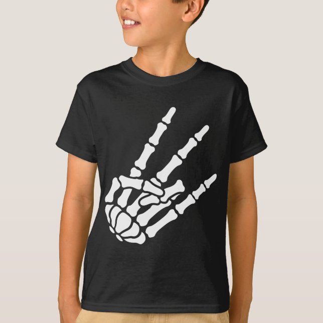 Rysareskelett räcker t-shirt (Framsida)