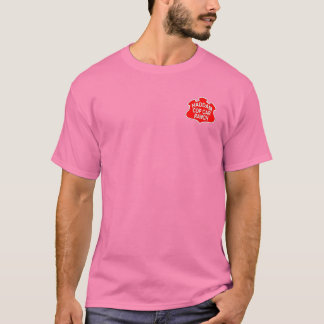 Ryschig rosa T-tröja för HCCR med den röda T Shirt