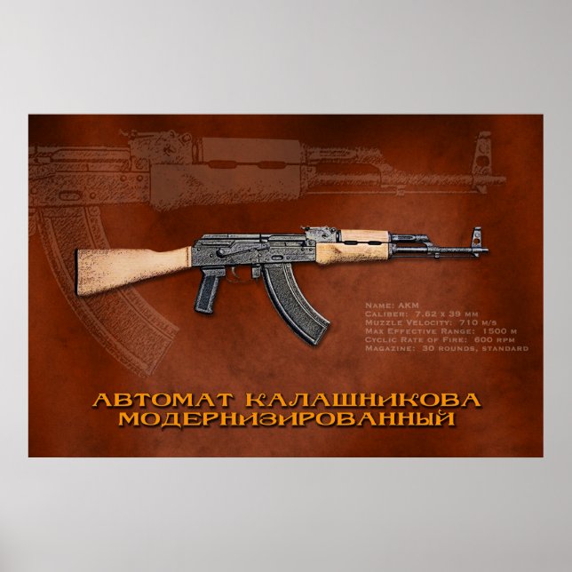 Rysk AKM Poster (Framsidan)