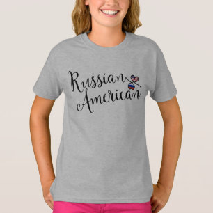 Rysk-amerikanska entwated Hearts Tee Shirt