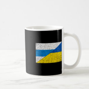 Rysk anti-krigsflagga Ukrainaflagga Net Voyne No T Kaffemugg