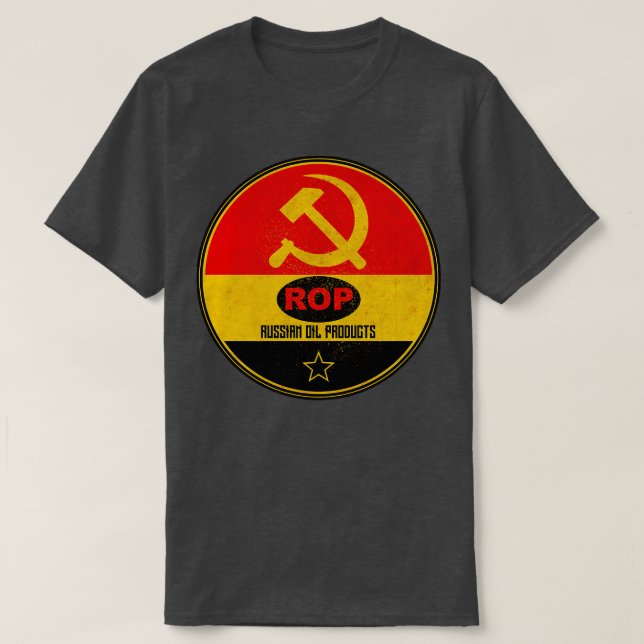 Rysk bensin, motorolja t shirt (Design framsida)