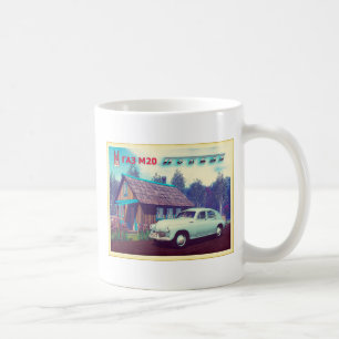 Rysk bil och diacha kaffemugg