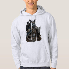 Rysk Blå Ädel Odins Katt Hoodie