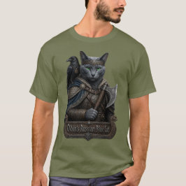 Rysk Blå Ädel Odins Katt T Shirt