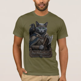 Rysk Blå Ädel Odins Katt T Shirt