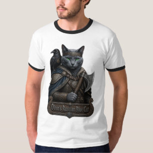 Rysk Blå Ädel Odins Katt T Shirt