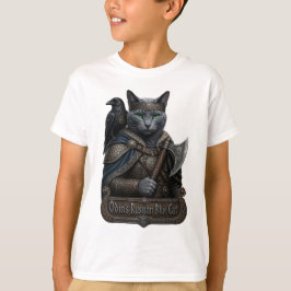 Rysk Blå Ädel Odins Katt T Shirt
