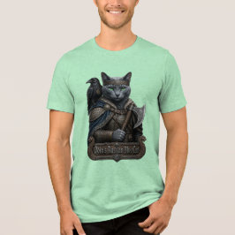 Rysk Blå Ädel Odins Katt T Shirt