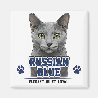 🐾 Rysk Blå älskare 🐾 Magnet
