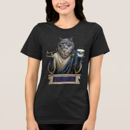 Rysk Blå Archimedes Katt T Shirt