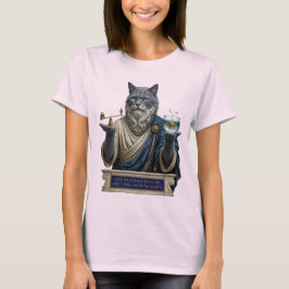 Rysk Blå Archimedes Katt T Shirt