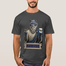 Rysk Blå Archimedes Katt T Shirt