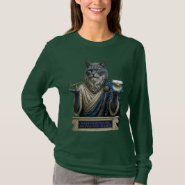 Rysk Blå Archimedes Katt T Shirt