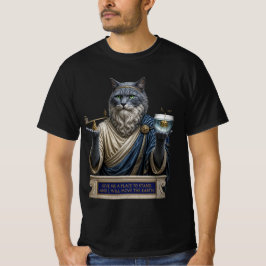Rysk Blå Archimedes Katt T Shirt