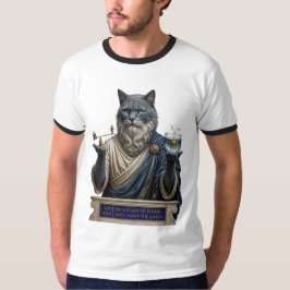 Rysk Blå Archimedes Katt T Shirt
