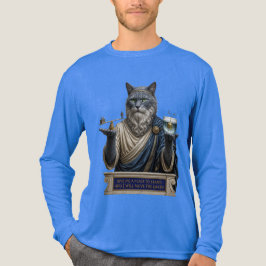 Rysk Blå Archimedes Katt T Shirt
