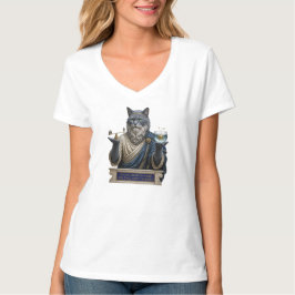 Rysk Blå Archimedes Katt T Shirt