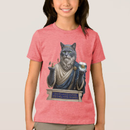 Rysk Blå Archimedes Katt T Shirt