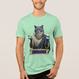 Rysk Blå Archimedes Katt T Shirt