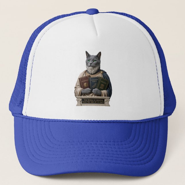 Rysk Blå Aristoteles Katt Keps (Framsida)