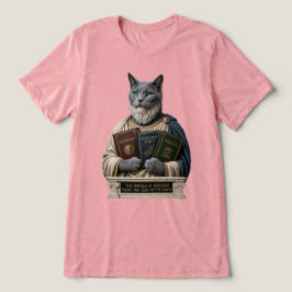 Rysk Blå Aristoteles Katt T Shirt