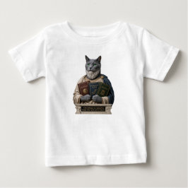 Rysk Blå Aristoteles Katt T Shirt