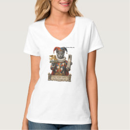 Rysk Blå Arlequin Katt T Shirt