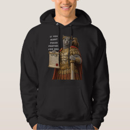 Rysk blå Caesar Katt Hoodie