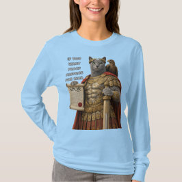 Rysk blå Caesar Katt T Shirt